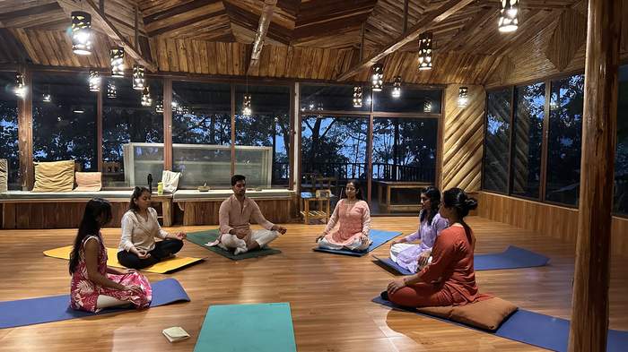 Evening meditation circle