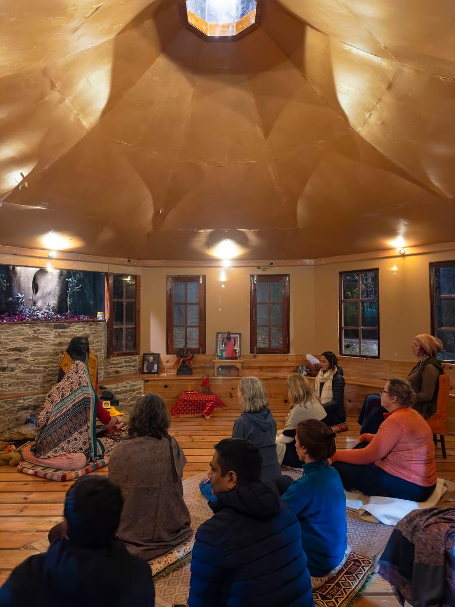 Meditation pyramid interior