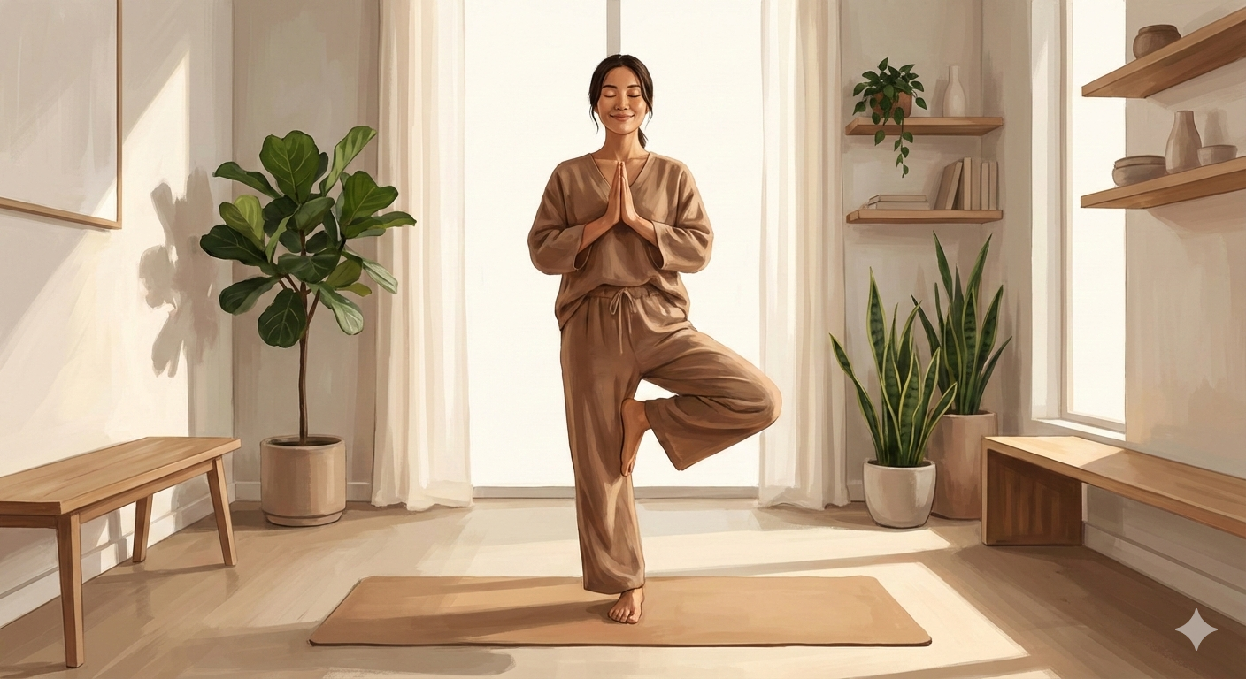 Seated awareness yoga